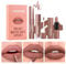 3 in 1 Matte Samt-Lippenstift-Set, 3Pcs Matte Lippenstift + Matte Flüssig-Lippenstift + Lip Liner Set, Samtiger Lippenstift Lang anhaltender Lipgloss Make Up Geschenkset (#03, 1er-Packung)
