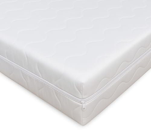 LOUIPIC ComfortWave7 90x200 cm mittel - 7-Zonen Matratze - ca.14,75 cm hoch - Bezug waschbar bis 60 Grad Oeko-TEX® 100