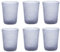 Memento Set 6 bicchieri acqua in pasta di vetro 300cc (Lilla)