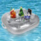 Getränkehalter Pool, 6 Löcher Aufblasbarer Getränkehalter, Inflatable Drink Holder, Schwimmender Bierhalter, Poolbar Aufblasbar Große Kapazität Floating Coasters für Sommer Schwimmbad Party