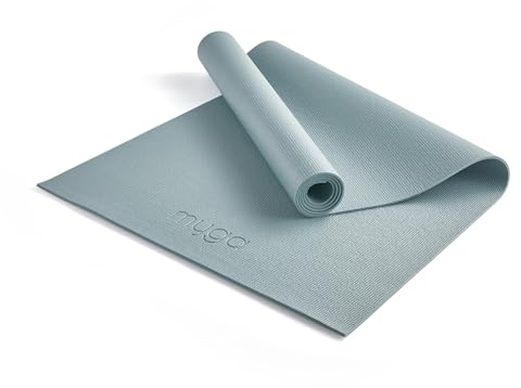 Myga Einsteiger-Yogamatte | Rutschfest & Leicht zu tragen – 4 mm Dicke | Ideal für Yoga, Pilates, Meditation & Fitnessübungen | 173 cm x 61 cm x 4mm