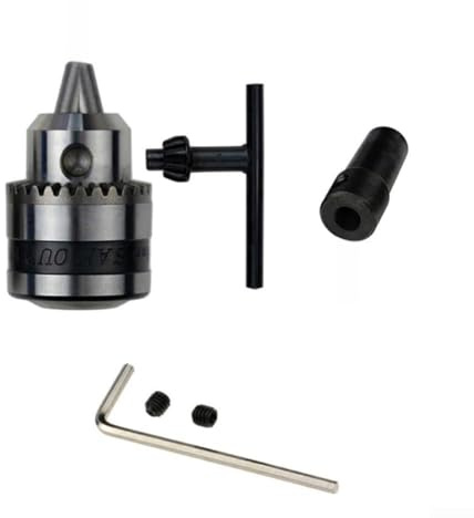 Bohrfutter für Fräsmaschine, Drehmaschine und Bohrmaschine für – 1,5–10 mm Spannbereich mit B12-Kegelschaft und Schraubenschlüssel-Set für – kompatibel mit CNC-Maschinen, 4 Stück (Bohrfutterschaft 8