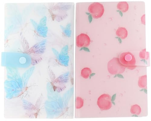 Abaodam Classeur Rangement Stickers Ongles Pochoir Ongles, 120 Emplacements, Plastique, Lot de 2, Léger pour Organiser Vos Autocollants Nail Art