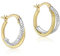 CARISSIMA Damen-Creolen Diamond Cut Thin 375 Bicolor - 2.51.1770