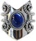 Navya Craft Lapislazuli 925 Sterling Silber handgefertigter Damenring Größe 14 bis 22