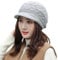 SWEDREAM Wintermütze Beanie Mütze Winter Strickmütze Schirmmütze Hüte Mützen Caps für Damen Gestrickte Baseballmütze Warme Mütze (Grau)