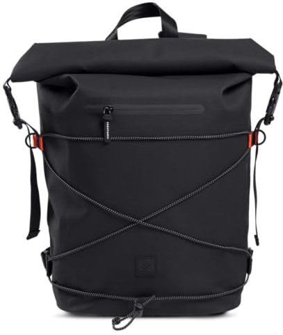 IAMRUNBOX Spin Bag - Rucksack, Laptoptasche, wasserdicht und diebstahlsicher - Casual, Sport und Reisen - 18L (Schwarz)