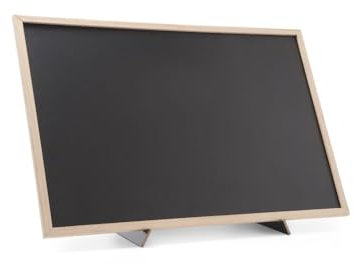HENDI Kreidetafel, Blackboard, Schiefertafel, Memoboard, mit Ständer, Holzrahmen, 400x600mm, Holz