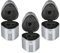 Faber-Castell Dosenspitzer Grip (3er-Pack) - Ergonomischer Dreiecksgriff - Spitz lange Spitzen - Maße: 45 x 62 x 42 mm - Für Stifte mit 8-10 mm Durchmesser - Schwarz