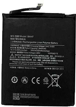 WYGUO BM4F Batteria di Ricambio per Telefono Cellulare per xiaomi Serie CC9 3.85V 15.5WH