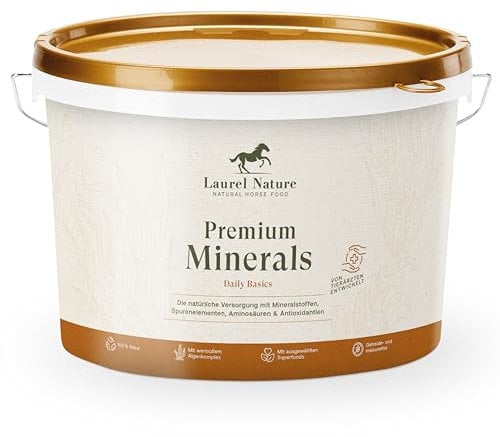Laurel Nature Premium Minerals Mineralfutter Pferde 3kg [100% Natur] Getreide und Melassefrei, Leckerli Pferd, Pferde Zubehör, Biotin Zink Selen (3kg)