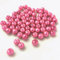 (4 mm/Pink) Glasperlen - Bastelperlen aus Glas rund - 30 Farben mit Loch Perlen zum Basteln auffädeln Armbänder Traumfänger bunt Set DIY mini kleine große Kinder Bastelperlen Schmuck