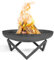 Cook King Santiago Feuerschale Ø60cm BBQ Feuerschalen für den Garten - Feuerstelle Outdoor & Feuertonne - Terrasenofen aus Legierter Stahl - Feuerkorb für den Garten - Holzofen Mit Füße - 60x60x32cm