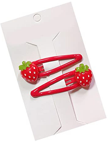 Snap Haarspange Cartoon Haarspangen 3D Erdbeer Haarnadel für Kinder Obst Harz Niedliche Haarspangen Headwear Styling Tools Haarschmuck