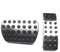AT Aluminiumlegierung Pedalabdeckungen für A,B，GL,ML,CSC,CLA,R Class Auto Bremse Gaspedal Gleitschutz Pedalkappen 2Stück