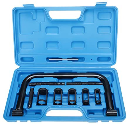 BOOMSTART Valve Spring Compressor Tool, 10pcs Valve Spring Compressor Compression Tool Kit, 16-30mm Engine Valve Removal Tool with C Clamp for Car Motorcycle Motorbike ATV