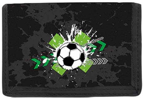 Klostermann Jungs Geldbörse Fussball;schwarz 54114 v.BB 12x8cm