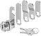 VOCIBO® Serrure de boîte aux lettres 20 mm - Livré avec 5 plaques de verrouillage différentes, serrure d'armoire, serrure de meubles, serrure à casier, serrure à levier pour boîtes aux lettres