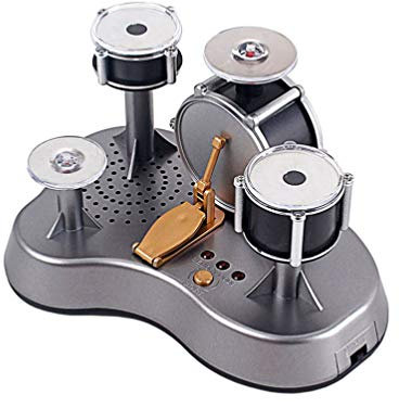 Vaguelly Zubehör Für Mikrofone Mini Electronic Finger Drum Set Neuartiges Desktop- Drum- Kit mit Ger?uschen Und Lichtern Finger- Touch- Drum für Desktop- Zubeh?r Und Party- Gef?lligkeiten