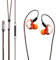 LINSOUL 7Hz Salnotes Zero HiFi 10 mm dynamischer Treiber In-Ear-Kopfhörer IEM mit Metallverbundmembran, Edelstahl-Frontplatte, abnehmbares 2-poliges OFC-Kabel(Orange,Mit Mikrofon,Typ C)