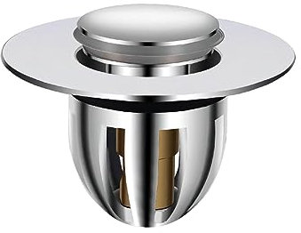 Qrity 1 Stück Magnetisch Pop Up Abflussstopfen, Waschbeckenstöpsel, Badezimmer Waschbecken Ablauffilter, mit Anti Clogging Sieb, Waschbecken Abfluss Zubehör, Geeignet für Küchen, Waschbecken