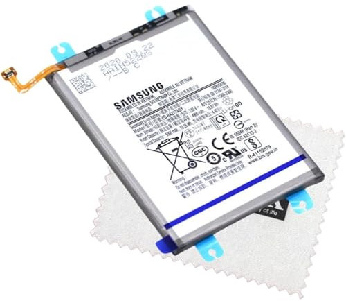Batterie d'origine pour EB-BA217ABY pour Samsung Galaxy M12, A21s, A04s, A12, A13 4G, avec Chiffon de Nettoyage Shlok