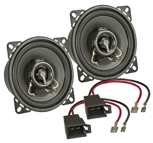 tomzz Audio 4042-000 TA10.0-Pro Lautsprecher Einbau-Set kompatibel mit VW Golf T3 T4 Polo Porsche 911 100mm Koaxial System
