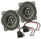 tomzz Audio 4042-000 TA10.0-Pro Lautsprecher Einbau-Set kompatibel mit VW Golf T3 T4 Polo Porsche 911 100mm Koaxial System