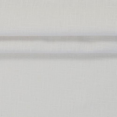 100% Leinen VENEDIG 0,5m 235g/m² Leinenstoff Sommerleinen Meterware Mittelalterstoff (Weiß)