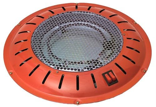 Brasero Eléctrico de 900W con 3 Niveles de Potencia (385W, 515W, 900W), Reflector, Cable de Conexión de 3 Metros y Doble Interruptor para Calor Eficiente en Hogar y Exterior
