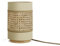 Vicco Tischlampe Morten, Leselampe, Rattan/Creme, 17.5 x 26.5 cm