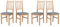 LeafDesign Esszimmerstühle Holz - Esszimmerstuhl 120 kg - Stuhl Buche Massiv - Stühle Esszimmer 4er Set - Holzstuhl - Esstischstühle - Küchenstühle 4er Set- Made in EU