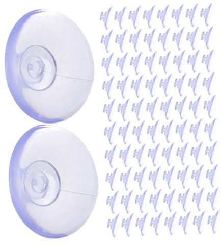 HEALEEP 200pezzi Ventose Trasparenti Per Finestre Ganci Pvc Per Appendere Su Superfici Di Per Decorazioni e Organizzazione Domestica