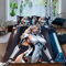 Zbeiba Bettwäsche 135x200,Bettbezug Set 3 Teilige mit 2 Kissenbezug,Mechanischer Roboter Muster（135x200+2 * 80x80,#3）