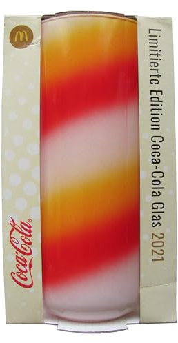 Mcdonalds - C o c a C o l a - Sammelglas - Glas - Edition 2021-50 Jahre - Buntes Glas