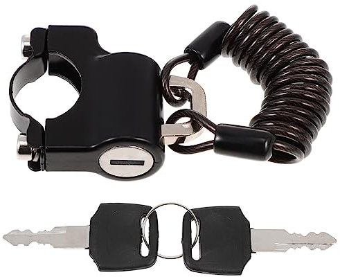 Ciieeo Câble Antivol pour Casque De Moto avec Câble Flexible pour Éviter La Perte De Casque Convient Aux Vélos Et Phares De Voiture