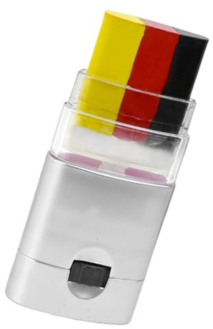 Crayon De Maquillage Stick - Maquillage Bleu Rouge Blanc Stick De M-aquillage Tricolore Crayon De M-aquillage Du Visage En Noir Pour Les Fêtes De Football Et Du Championnat D'Europe 2025