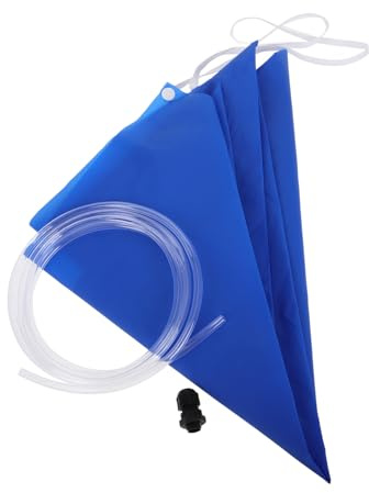 LIFKOME Couverture D'entretien de Climatiseur en Peva Bleu avec Récupérateur D'eau, Outil de Nettoyage Polyvalent pour Maison et Bureau, Protège et Prolonge la Durée de Vie