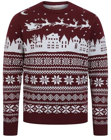 Tokyo Laundry Merry Christmas Men's Nordic Fair Isle Style Knitted Xmas Jumper