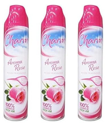 Charm Aroma Rose Room Air Freshener Spray 240ml - Pack of 3