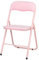 Totò Piccinni SEDIE PIEGHEVOLI mod. SOFT comode di alta qualità in metallo, imbottite in VELLUTO resistenti salvaspazio (Velluto Rosa, 1)