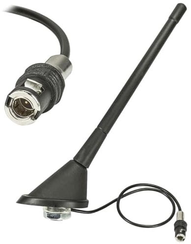 tomzz Audio 1057-001 SNAP ROKA Antenne Dachantenne im 16V Design mit Verstärker kompatibel mit Audi Seat Skoda VW 72 Grad Stab 17,5cm