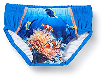 Playshoes UV-Schutz Windelhose Unisex Kinder Badehose Schwimmhose Badebekleidung, Unterwasserwelt, 62/68