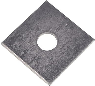 M12 50mm x 50mm x 3mm Thick Square Plate WASHERS ZINC Plated 10pc