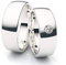 Massive Silber Eheringe 7 mm Rhodiniert mit großem Zirkonia 3 mm Stein Trauringe Partnerringe Freundschaftsringe 100% Made in Germany - Inkl. Gratis Gravur und Etui (Hochglanz Poliert)
