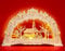 SIKORA LB03 beleuchteter LED Holz Schwibbogen DORFKIRCHE inklusive Trafo