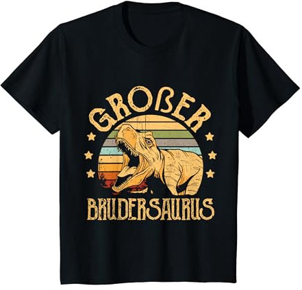 Kinder Großer Bruder 2021 Brudersaurus T-Rex Dino T-Shirt
