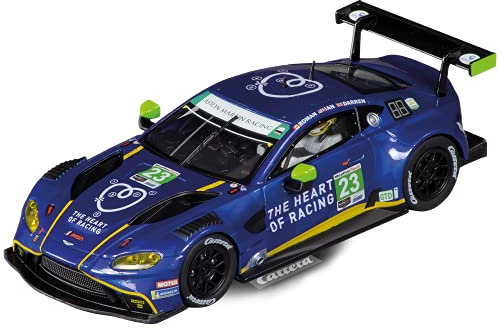 Carrera Evolution I Aston Martin Vantage GT3 Heart of Racing No.23 I Auto für Rennbahn | Rennbahnen und lizensierte Slotcars | bis zu 2 Spieler | Für Jungs & Mädchen ab 8 Jahren & Erwachsene