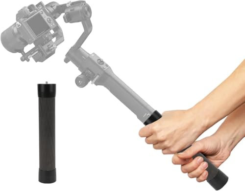 Goshyda Gimbals Extension Rod Pole, 8.3Inch Carbon Fiber Monopod Stabilizer Handle Grip pour, Ronin-S SC, pour Crane 2, pour WEEBILL, Crane 3, Etc.