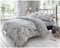 GC GAVENO CAVAILIA Luxury Rose Floral Superking Duvets Sets Grey, Botanical Vintage Flowers Bedding, Reversible Botanic Quilt Set